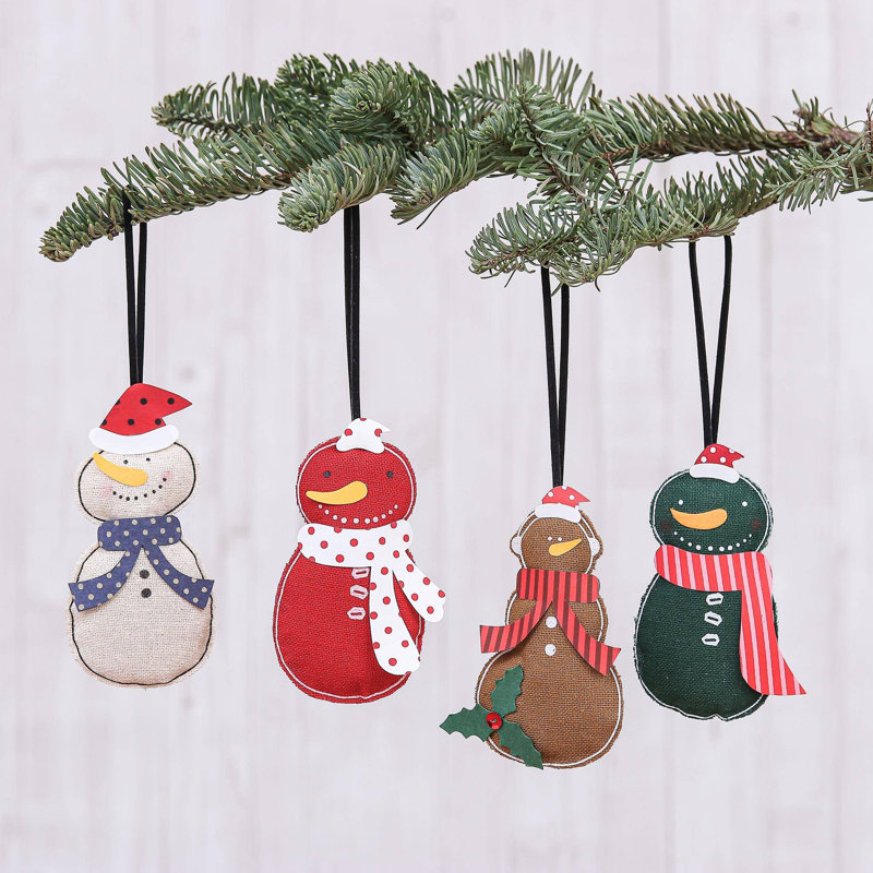 2.4 " Fabric Presents Finial Ornament