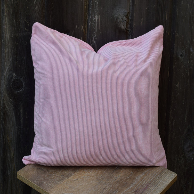  Housse de coussin carré en velours, Rose