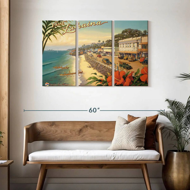 Gillard Visit Lahaina, 28" H x 45" W