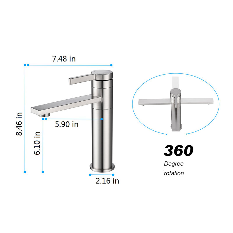 Single-Hole Single-handle Bathroom Faucet