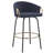 Zora Swivel Upholstered Counter Stool with Metal Frame-1150374571