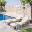 Ensemble de 2 chaises longues de patio Modern