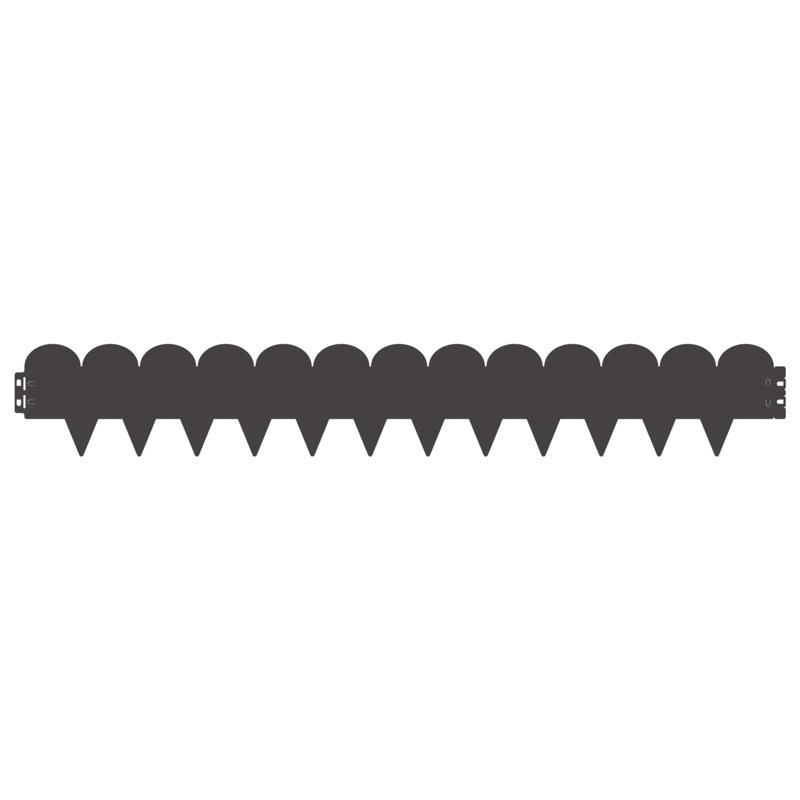 15 cm H x 103 cm W Steel Lawn Edging Fencing with 30 Panel(s) Included
