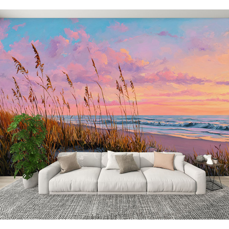 Papier peint adhésif côtier Coastal Landscape, L 144 po x l 100 po