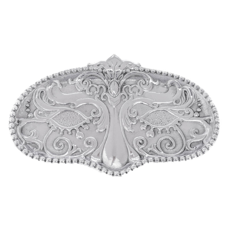 Mardi Gras Metal Decorative Tray