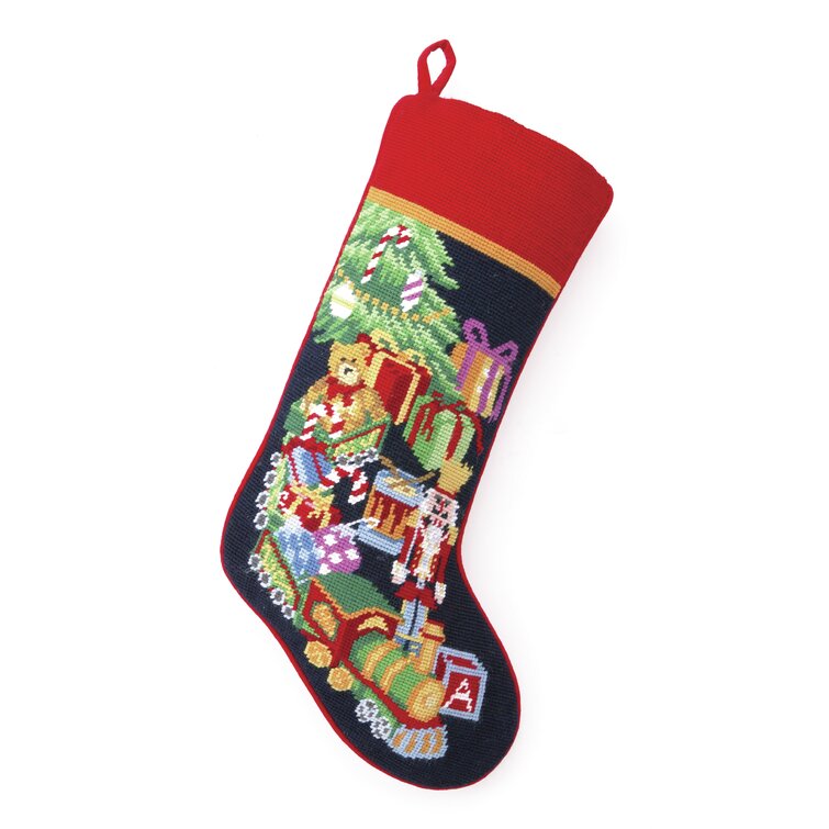 Peking Handicraft Paws Needlepoint Stocking