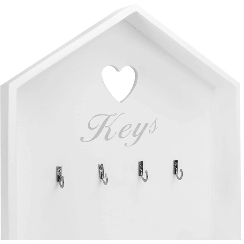 Glenfield Manufactured Wood Wall Organizer, White