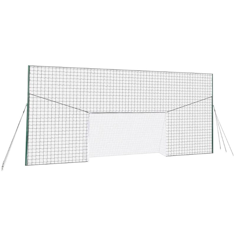 Open Goaaal Metal Soccer, 120" H x 252" W x 78" D, Green