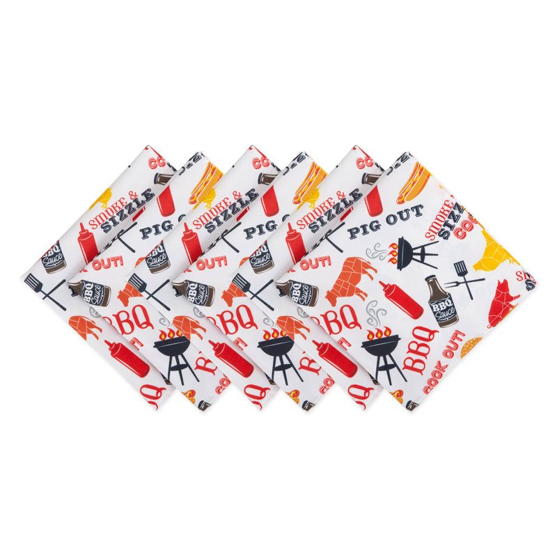 McDougal Polyester Abstract Square Napkin