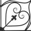 Décoration murale de jardin en fer traditionnel 23,5 "Amer