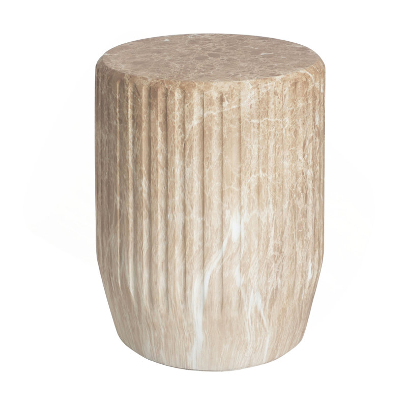 Table d'appoint d'extérieur sculptée Cicci, Doré