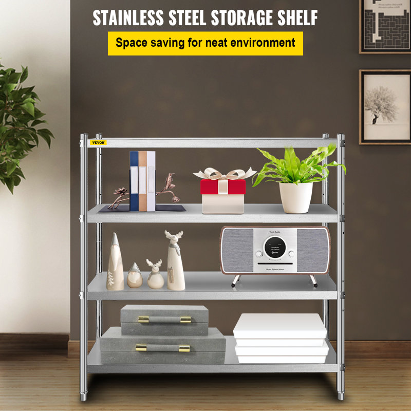 60'' W Metal Height -Adjustable Storage Rack, 60" x 60" x 18.5"