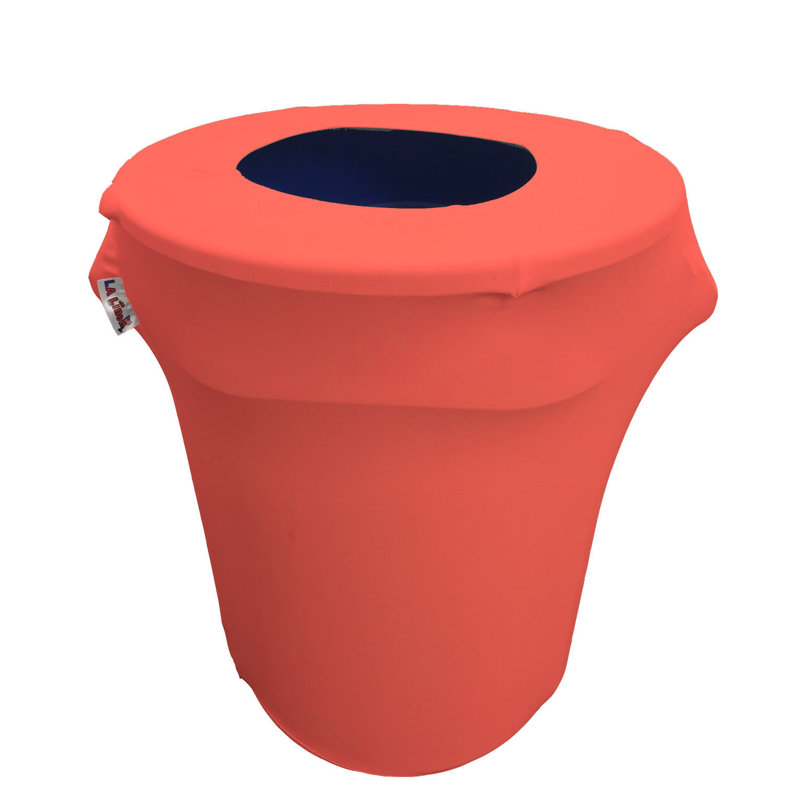 Housse pour poubelle extensible en élasthanne, Corail