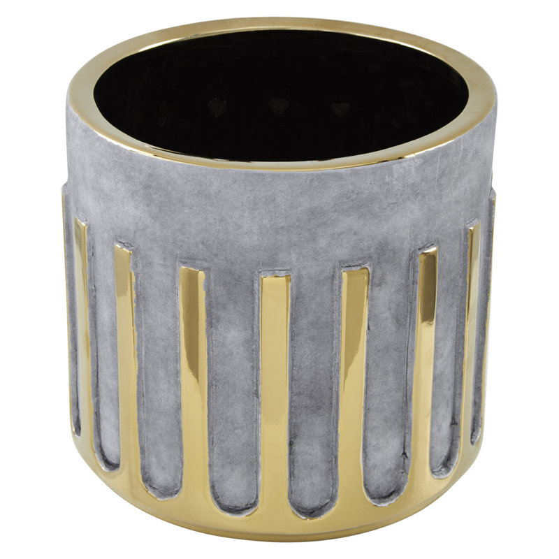 Trisha Ceramic Cachepot, 16cm H x 18cm W x 18cm D