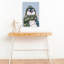 Cute Christmas Penguin Contemporary Bird Penguin Wall Art Print 1 Piece Wrapped Canvas Wall Art-1442060656