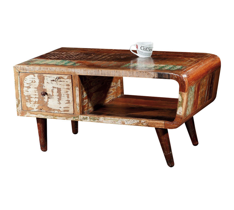Solid Wood Four Leg Coffee Table