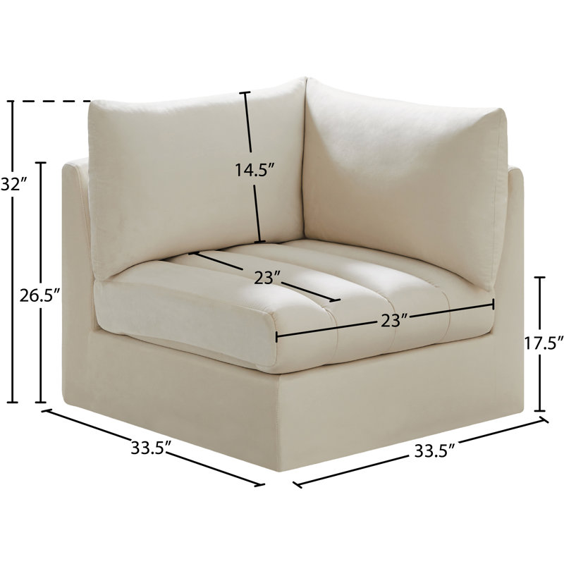 Jacob Velvet Armchair, Cream Velvet