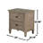 2-Drawer Nightstand With Round Bronze Pull Knobs