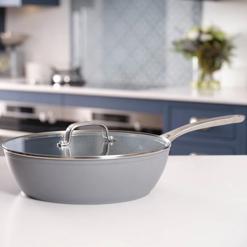 Aluminum Non-Stick Frying Pan, Dark Slate