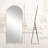 Classic Arched Full-Length Wood Floor Standing Mirror-792013368-792013369