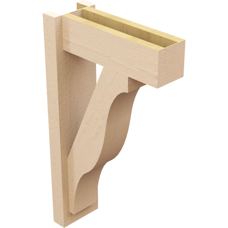 Bois de cèdre brut Funston Block TimberThane Perspector, brun clair apprêté, H 28 po x l 6 po x P 16 po