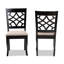 45.47cm H Polyester Blend Upholstered Slat Back Side Chair-320307687
