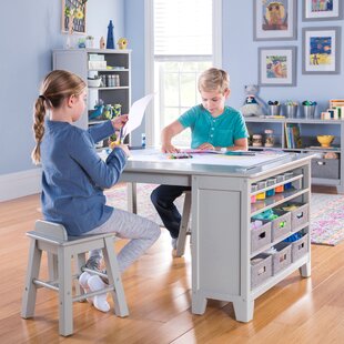 Martha Stewart Crafting Kids' Easel - White, Wooden Chalkboard and  Whiteboard with Paper Roll, Double-Sided Art Easel with Paint Cups and  Storage for Kids 3+ 