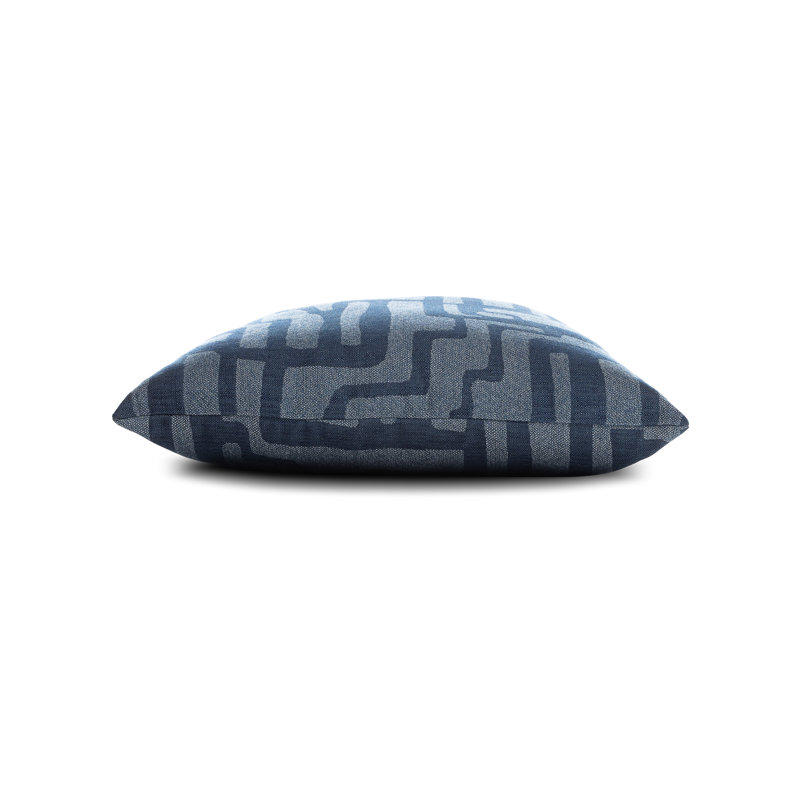Noble Outdoor Square Sunbrella® Pillow Cover & Insert, Indigo, 20"H X 20"W