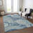 Machine Washable Indoor/Outdoor Xhevrie Blue Rug-492833921