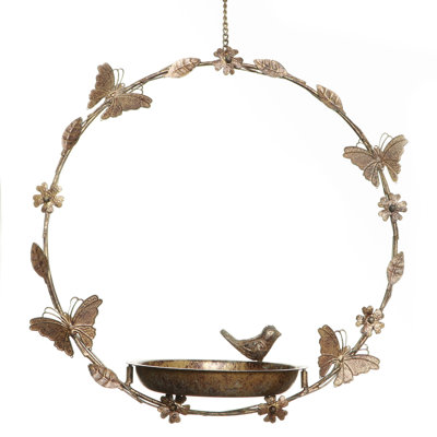 Anahly Rodent Resistant Hanging Tray Bird Feeder