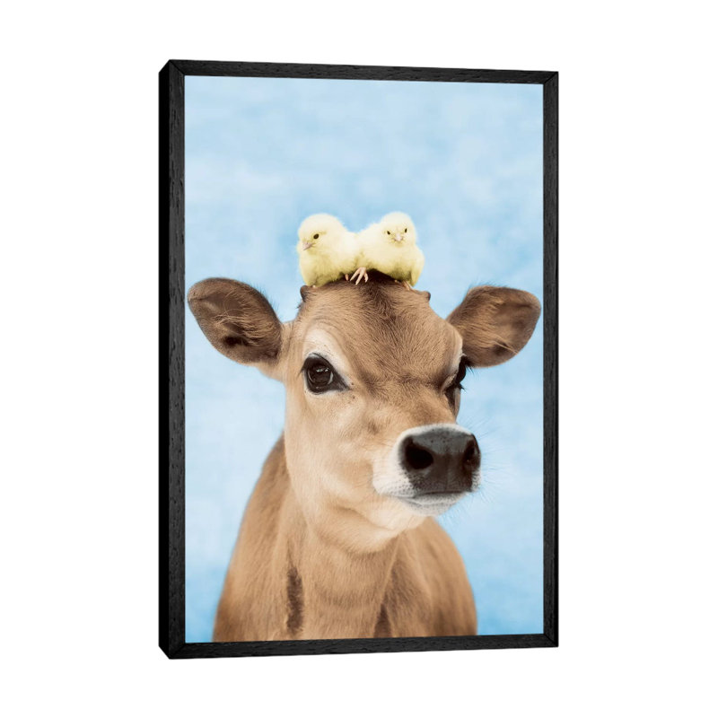 Bubba Hudson And Hawk by Rachael Hale - Print on Canvas, 66.04 cm H x 45.72 cm W, Black Framed