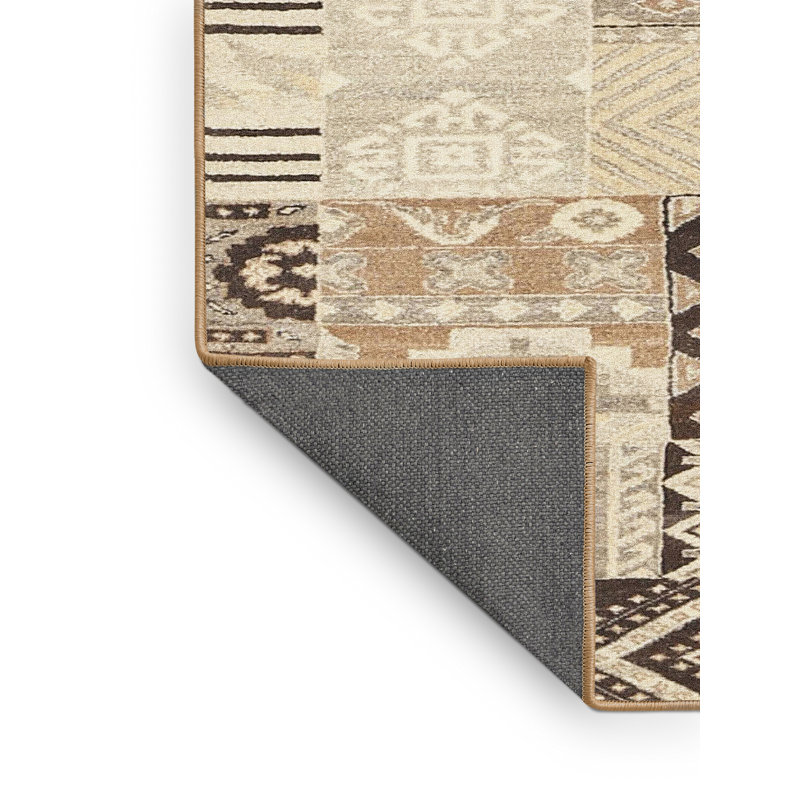 Tapis gris / brun, Rectangle 5 pi x 7 pi