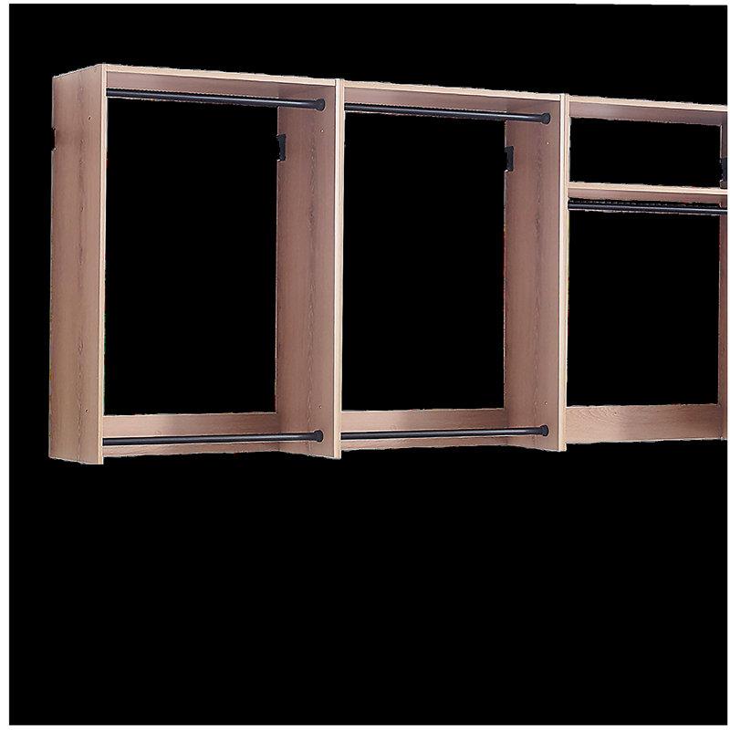 Système de placard en bois Devi, Chêne