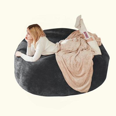 Fauteuil à billes en mousse à mémoire de forme et housse amovible