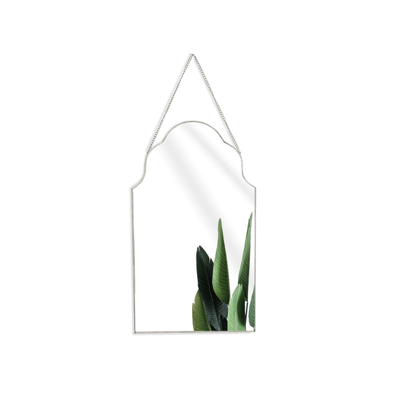 Metal Irregular Mirror, SIlver