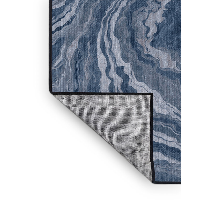 Tapis gris lavable à la machine, Rectangle 7 pi x 10 pi