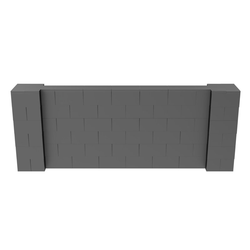 Ensemble mural pour poney Everblock, H 36 po x l 96 po x P 12 po, Bleu clair