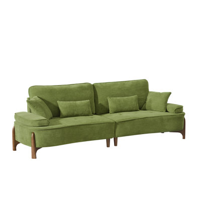 Comfortable Deep Seated Sofa With Soft Pillow, Ideal For Various Spaces