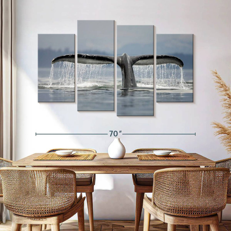 Brampt Diving Whale Tail, 42" H x 68" W
