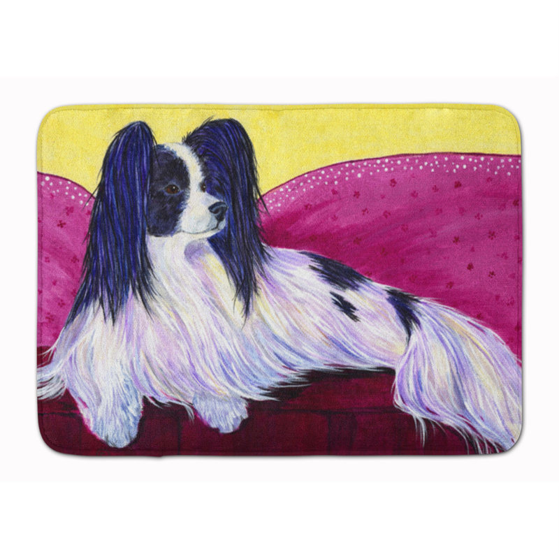 Tapis pour salle de bain en mousse à mémoire de forme papillon