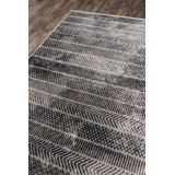 Darcie Geometric Gray Area Rug