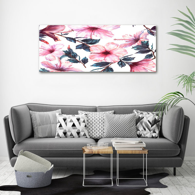 Hibiscus Flowers - Wrapped Canvas Print