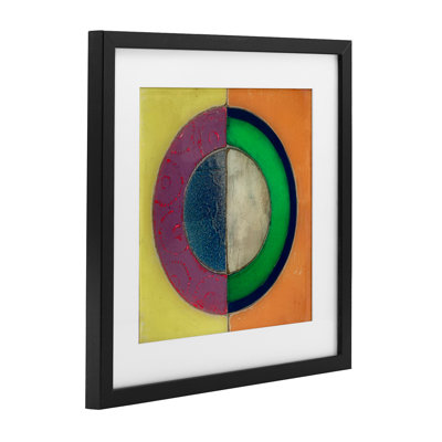 Reproduction encadrée sous verre noir discret, design par Matthew Finger