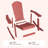 Attikus Outdoor Rocking Chair, All-Weather Patio Rocker Chair with Wide Armrests & High Backrest-129757622