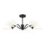 Lustre 5 lumières breton noir mat-123223209