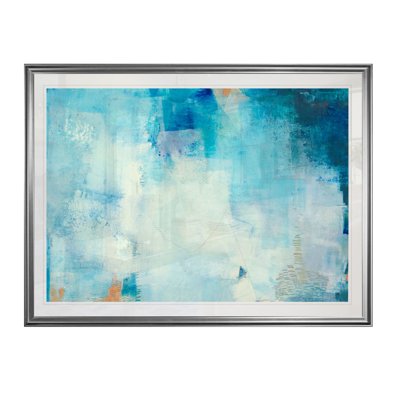 « kenning i », reproduction, H 20 po x l 24 po x P 1,5 po, Cadre argenté