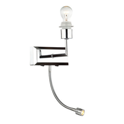 2-flammige LED-Wandleuchte mit Arm