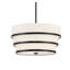 Luminaire suspendu tambour 3 lumières Arieonna