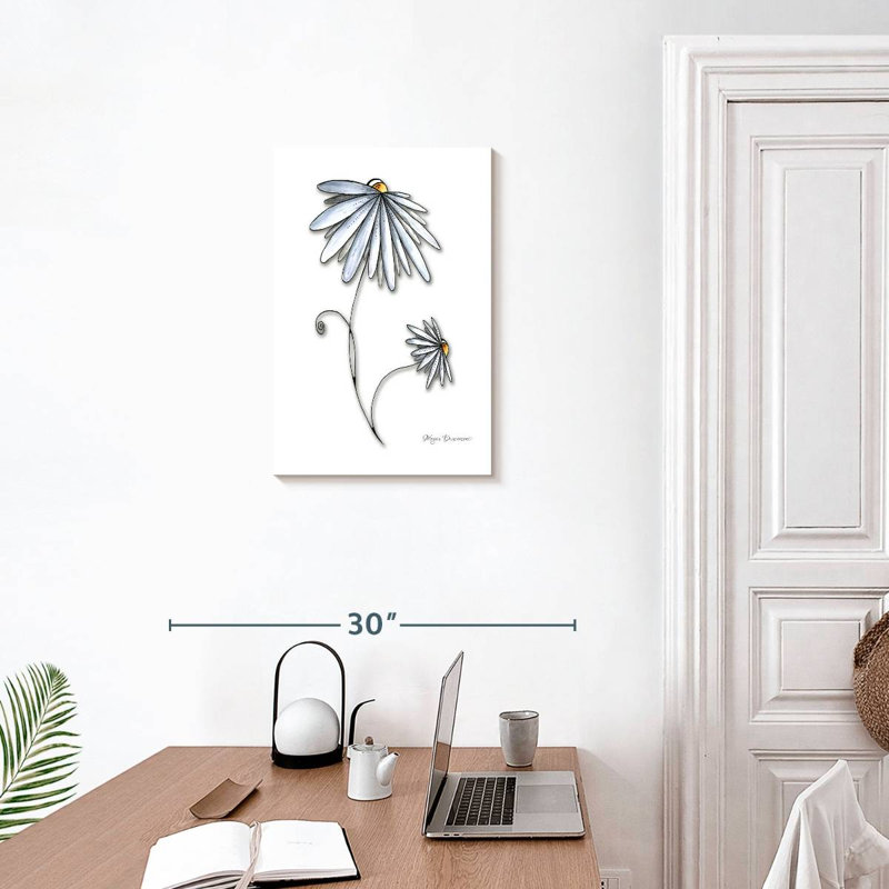 Deux marguerites Harnek, H 24 po x l 16 po