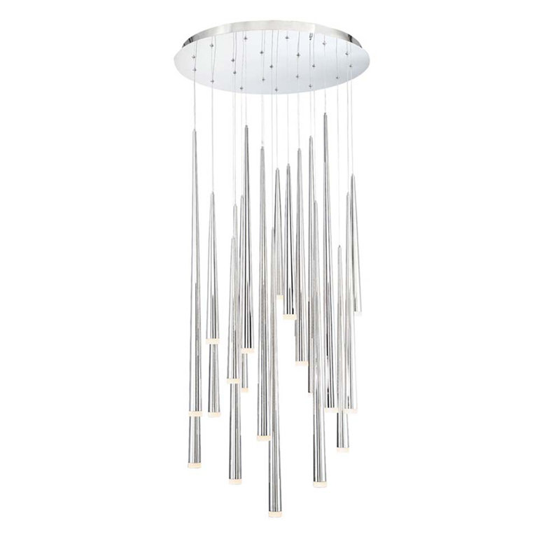 Cascade 21 - Light LED Pendant, Polished Nickel
